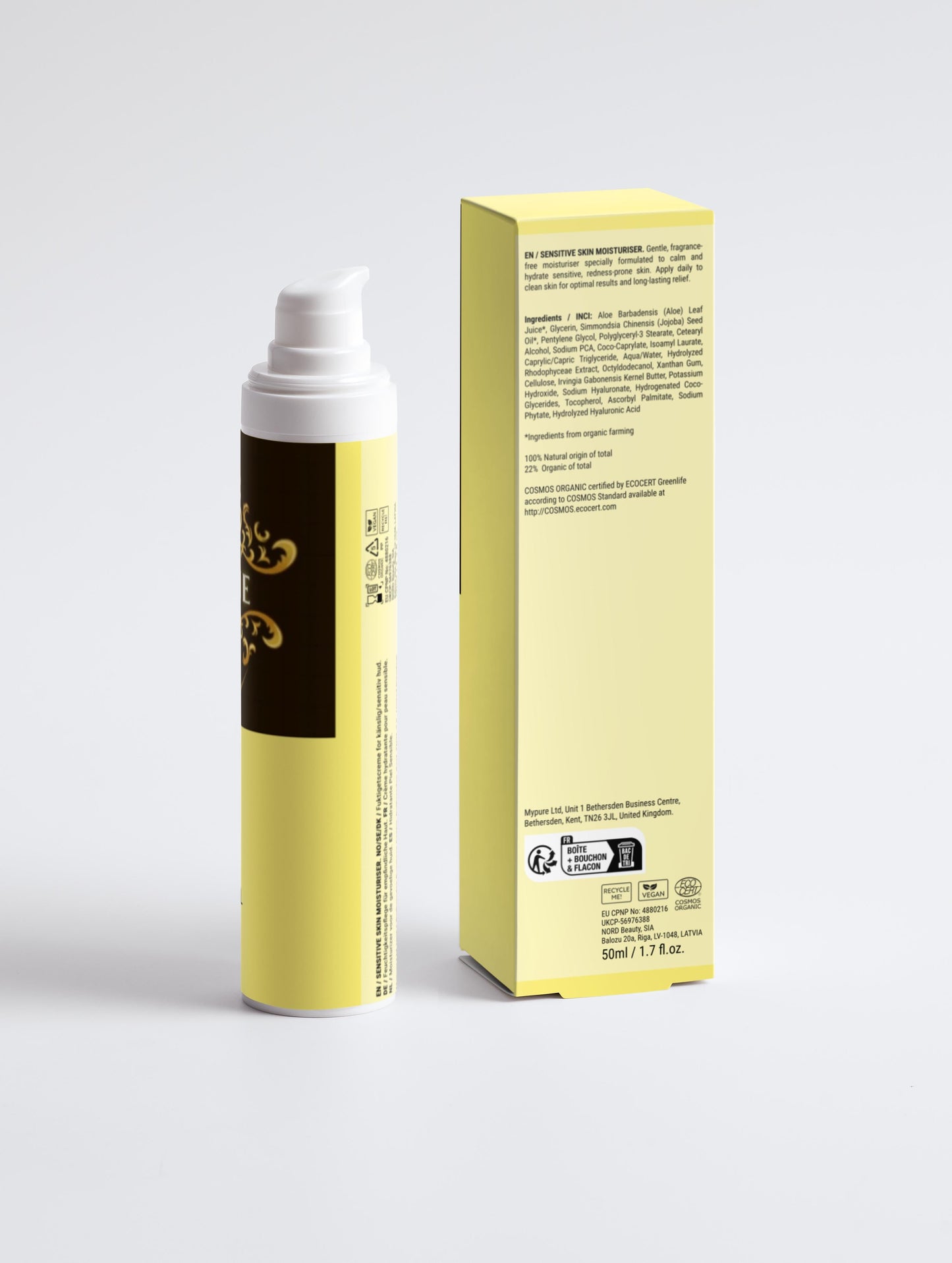 Sensitive Skin Moisturiser, Fragrance Free
