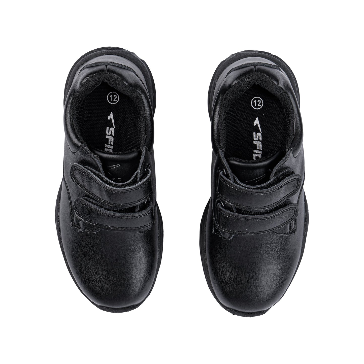 Indie Junior V Strap School Shoes - Black-1
