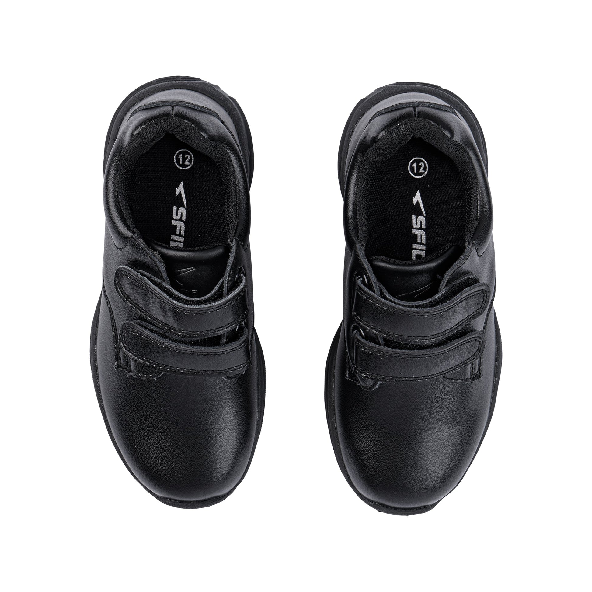 Indie Junior V Strap School Shoes - Black-1