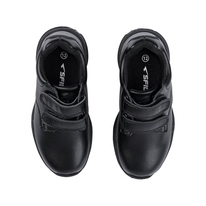 Indie Junior V Strap School Shoes - Black-1
