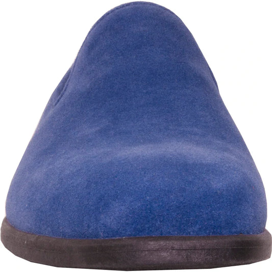"Chelsea" Blue Suede Tuxedo Shoes-1