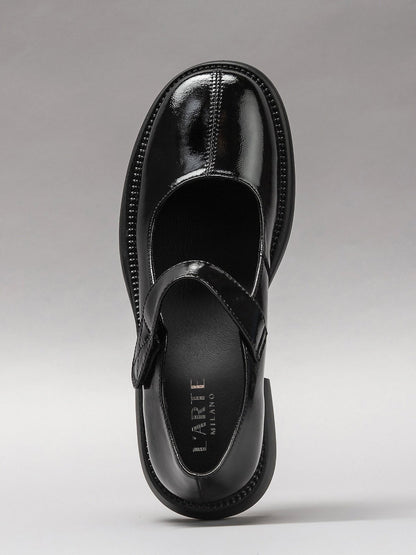 Women's leather shoes-3