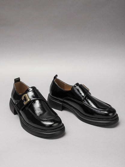 Women's leather shoes-1