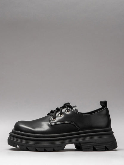 Women's leather casual shoes-0