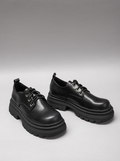 Women's leather casual shoes-1