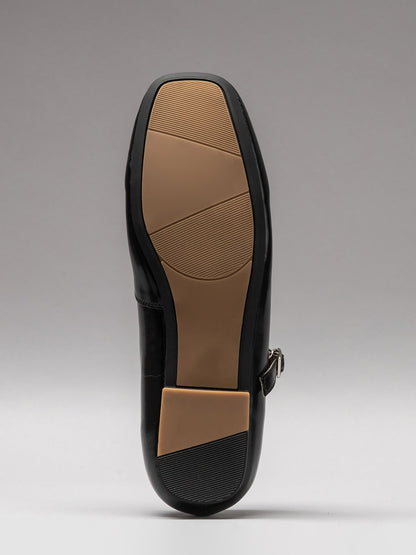 Women's leather shoes-4