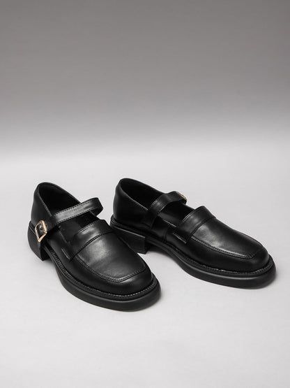 Women's leather shoes-1