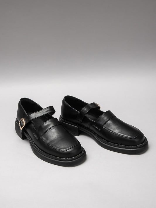 Women's leather shoes-1