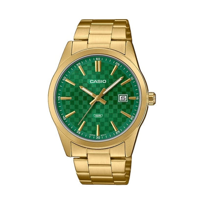 CASIO COLLECTION Mod. DATE GOLD - CARBON LOOK - GREEN-0