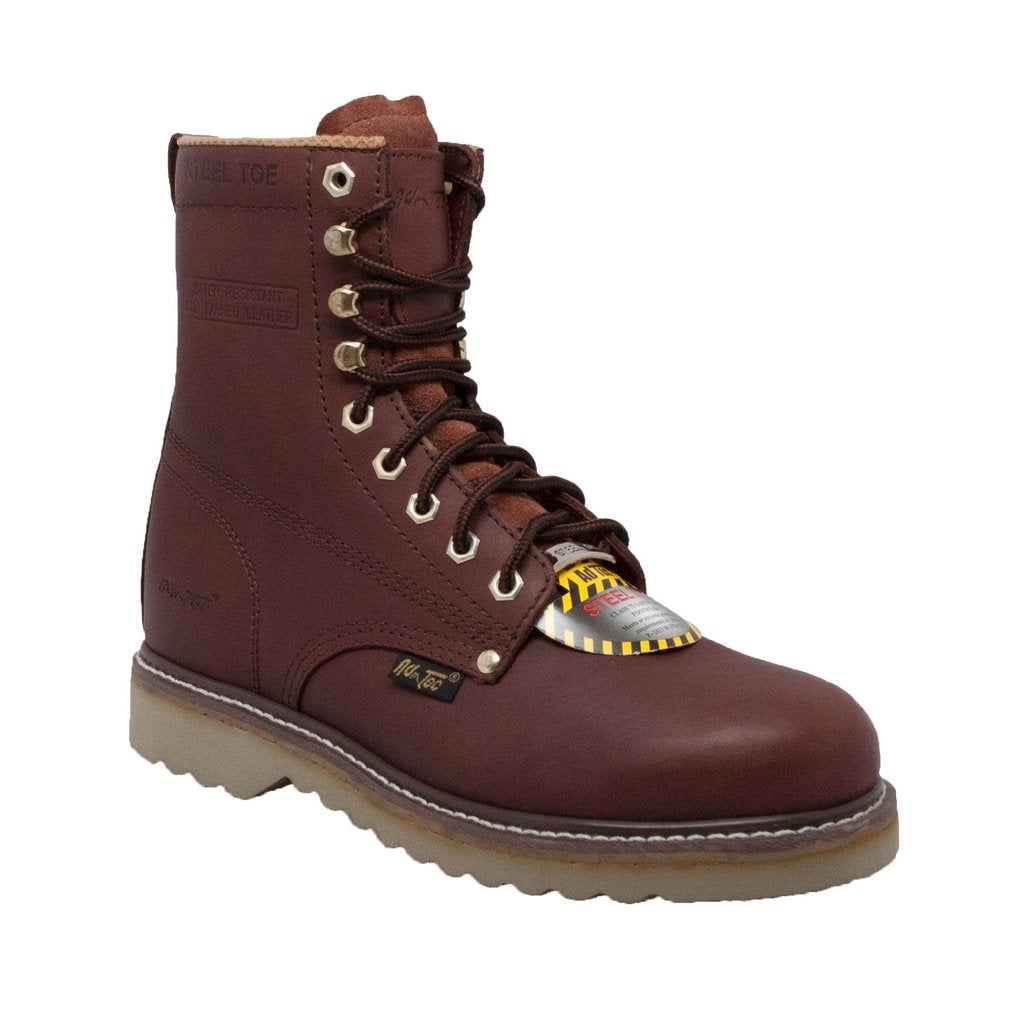 Men's 8" Steel Toe Redwood Farm Leather Boots-1