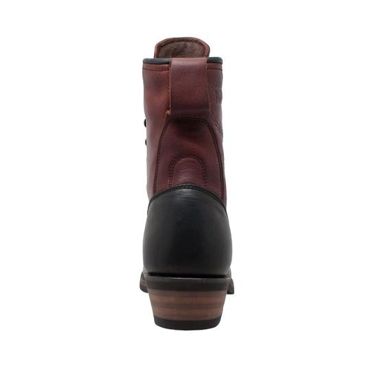 Men's 9" Chestnut/Black Packer Leather Boots-2