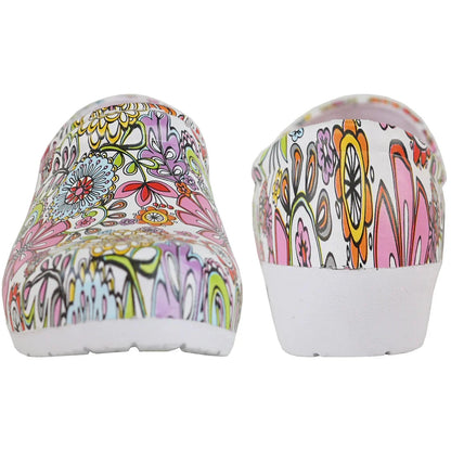 VANGELO Dames Antislip Clog NIKO Bloemen-1