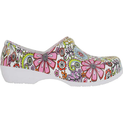 VANGELO Dames Antislip Clog NIKO Bloemen-1