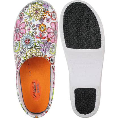 VANGELO Dames Antislip Clog NIKO Bloemen-1