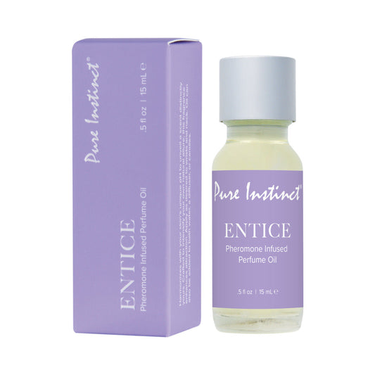 Pure Instinct Pheromone Perfume Oil Entice Dropper 0.5 oz.-0