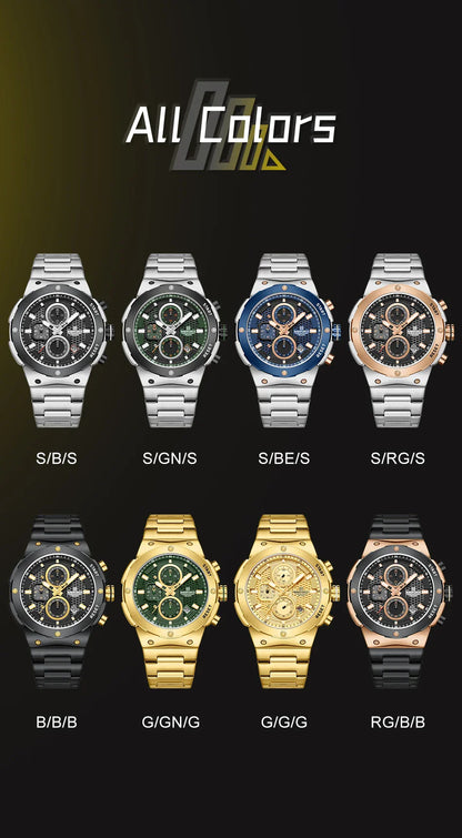NAVIFORCE 2025, Herren-Quarzuhr, Sport-Militäruhr für Herren, wasserdicht, leuchtendes Datum, Chronograph, Edelstahl, Herrenuhren