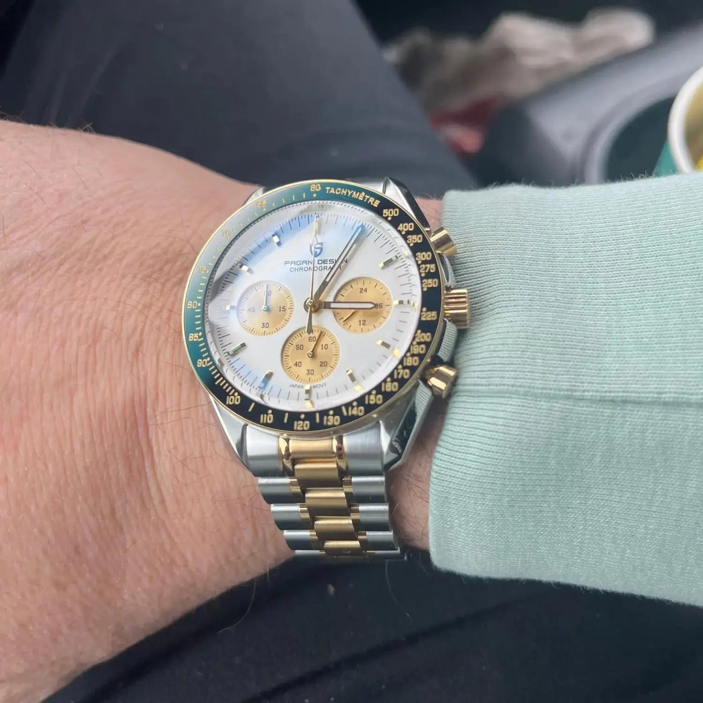 PAGANI DESIGN 2025, neue Monduhr, Retro-Luxus-Quarzuhren für Herren, Edelstahl, leuchtend, wasserdicht, Sport-Chronograph, Herren