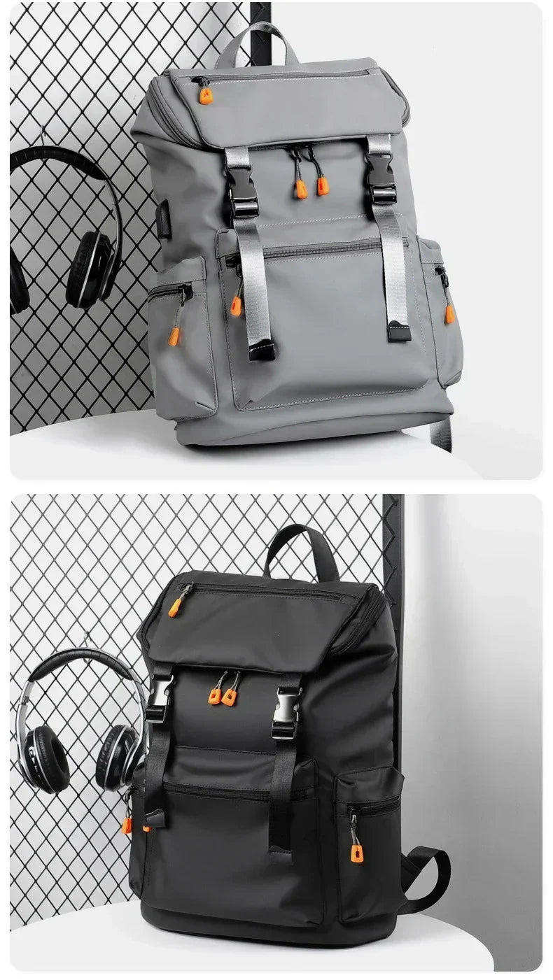 Herren-Rucksack, 17,3-Zoll-Oxford, großes Fassungsvermögen, hochwertiger, modischer Business-Laptop-Rucksack, wasserdicht, verschleißfest, Freizeit-Reiserucksack