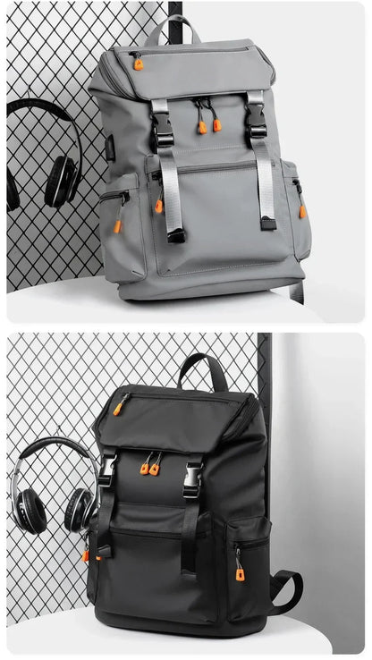Herren-Rucksack, 17,3-Zoll-Oxford, großes Fassungsvermögen, hochwertiger, modischer Business-Laptop-Rucksack, wasserdicht, verschleißfest, Freizeit-Reiserucksack