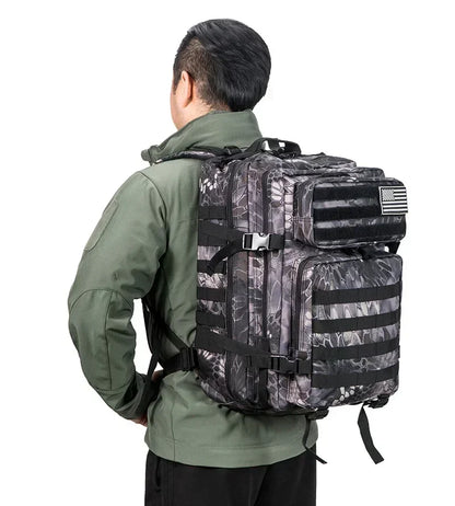 45L Taktischer Rucksack, große Kapazität, Outdoor-Rucksack, 3-Tage-Fitness-Wandertasche, Wandern, Campingausrüstung, Rucksäcke