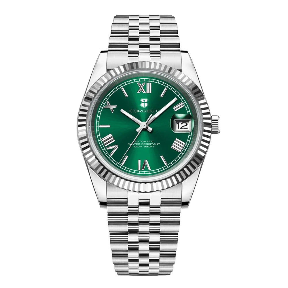 36mm/39mm Luxus NH35 Automatische Mechanische Armbanduhren Römische Zahlen Corget Männer Uhr Sapphire Kristall 10bars gold reloj Hombre