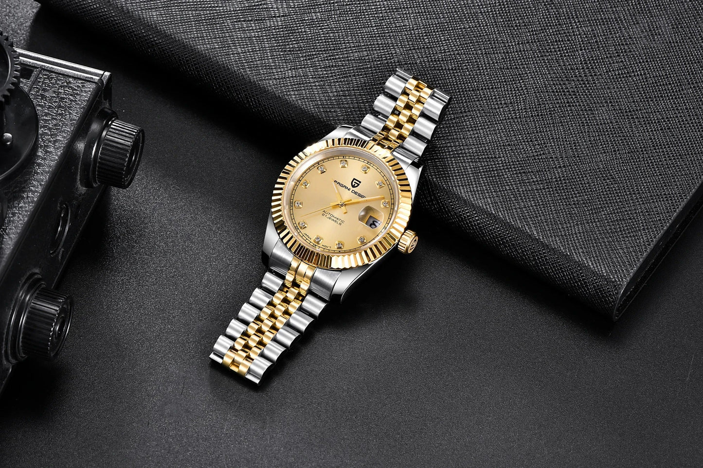 PAGANI DESIGN Men's Mechanical Wristwatch Top Luxury Automatic Watch Stainless Steel 100m Waterproof Clock Reloj Hombre PD1654