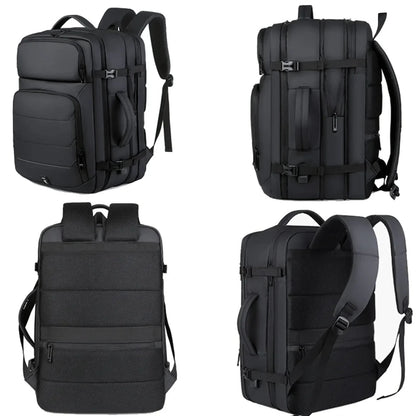 Erweiterbare 17-Zoll-Laptop-Rucksäcke für Herren, wasserdichte Notebook-Tasche, USB-Schultasche, Sport, Reisen, Schultasche, Rucksack für Männer