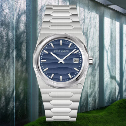 2025 Neuheiten Specht & Söhne 222 Gold Uhren Für Männer Super Slim Stahl Saphir Klassische Quarzuhr Relogio Masculino 37 MM