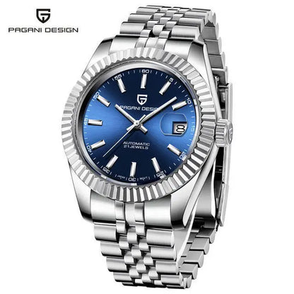 PAGANI DESIGN Men's Mechanical Wristwatch Top Luxury Automatic Watch Stainless Steel 100m Waterproof Clock Reloj Hombre PD1654