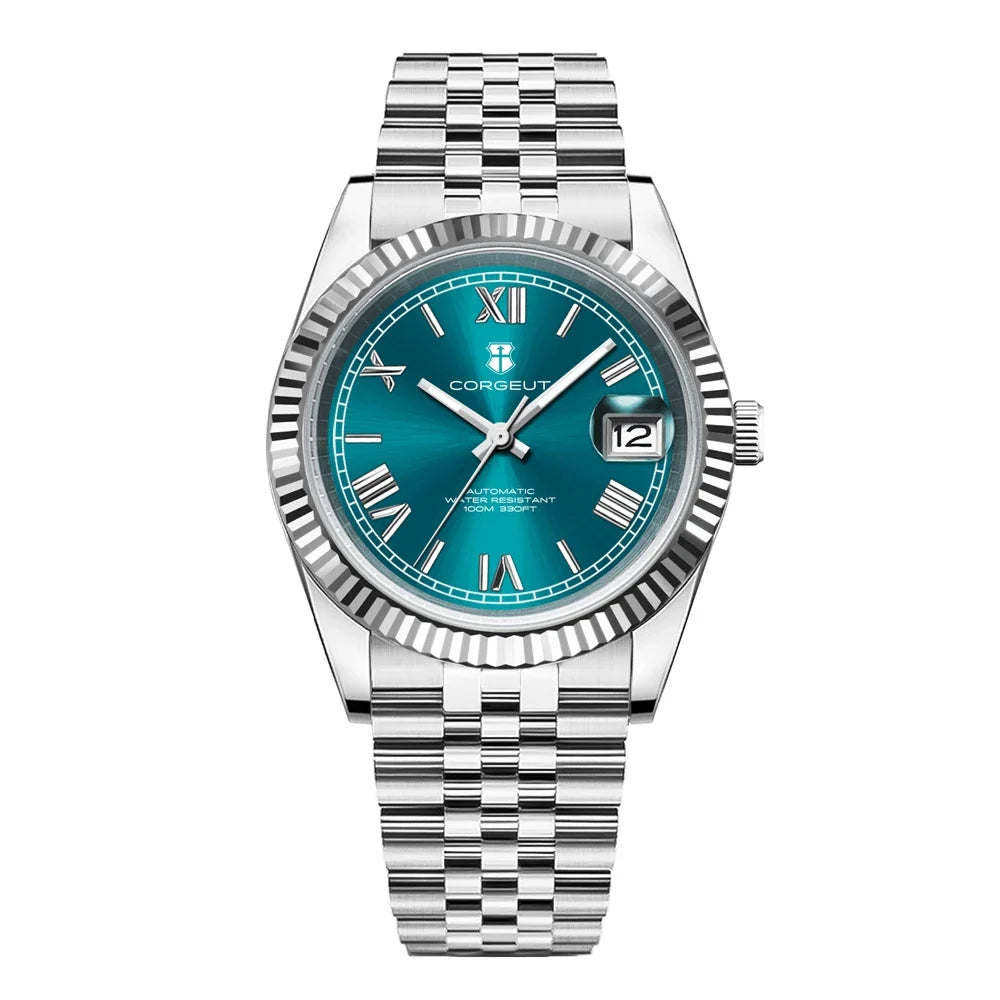 36mm/39mm Luxus NH35 Automatische Mechanische Armbanduhren Römische Zahlen Corget Männer Uhr Sapphire Kristall 10bars gold reloj Hombre
