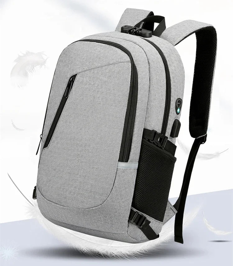 2024 Rucksack, Diebstahlschutz, Passwortsperre, Oxford, für Herren und Damen, Unisex, Business, Laptop, Computer, Reisen, Freizeit, Mode, tragbar