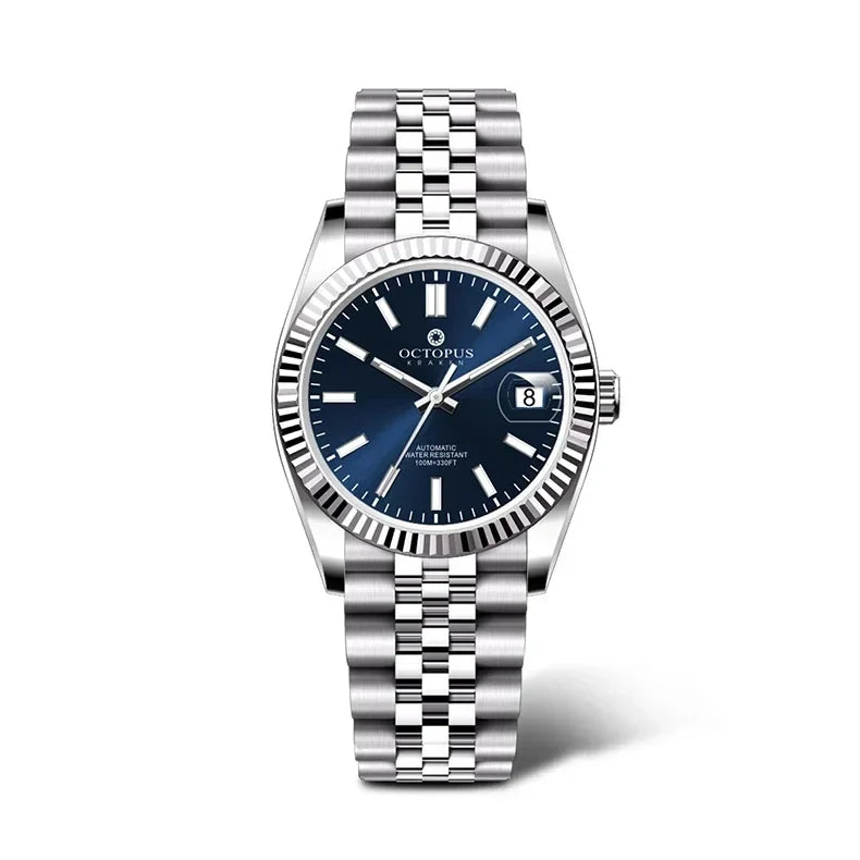 Octopus 36mm Men Mechanical Watch Stainless Steel PT5000/SW200 Automatic Movement 100m Waterproof Fashion Luxury Wristwatch