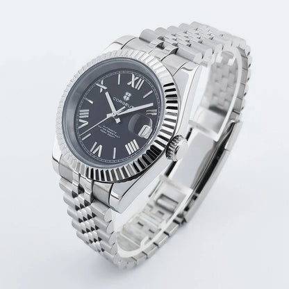 36mm/39mm Luxus NH35 Automatische Mechanische Armbanduhren Römische Zahlen Corget Männer Uhr Sapphire Kristall 10bars gold reloj Hombre