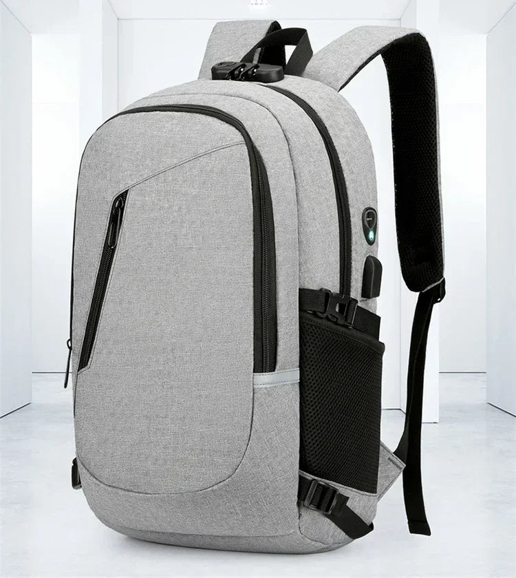 2024 Rucksack, Diebstahlschutz, Passwortsperre, Oxford, für Herren und Damen, Unisex, Business, Laptop, Computer, Reisen, Freizeit, Mode, tragbar
