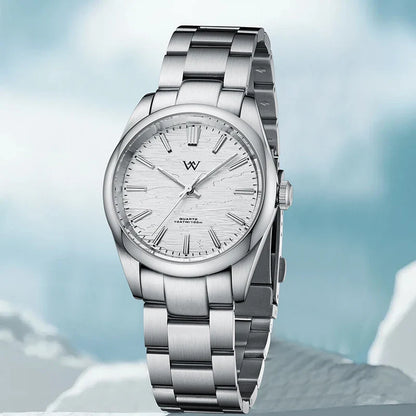 WM Uhr Quarz Herrenuhren Hochwertiger Saphir 100M Wasserdicht AR-beschichtet Birkenwald Serie Welly Merck 36mm Uhr Mann WM207
