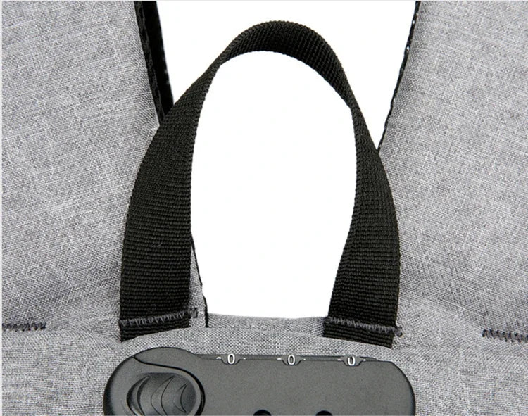 2024 Rucksack, Diebstahlschutz, Passwortsperre, Oxford, für Herren und Damen, Unisex, Business, Laptop, Computer, Reisen, Freizeit, Mode, tragbar