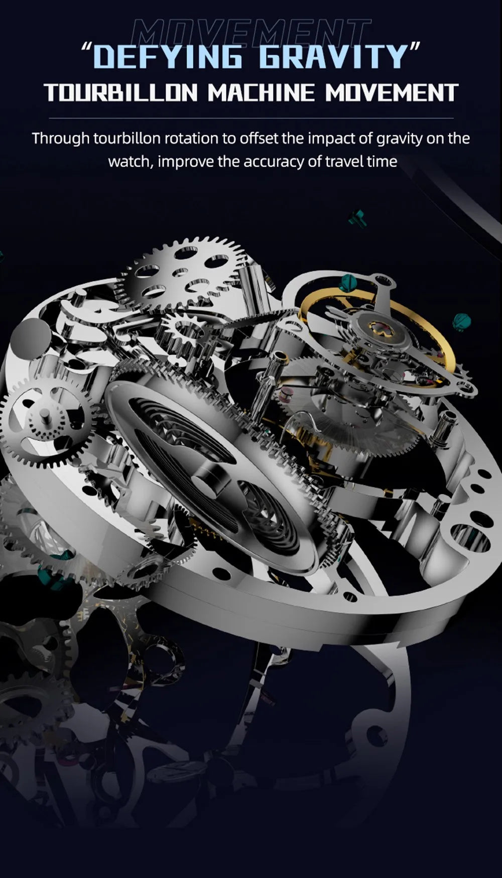 AESOP Diamond Luxury Flying Tourbillon Movement Watch For Men Earth Enamel Dial  Sapphire Skeleton Mechanical Watches Business A