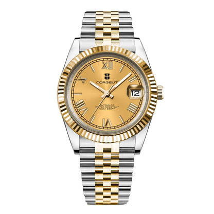36mm/39mm Luxus NH35 Automatische Mechanische Armbanduhren Römische Zahlen Corget Männer Uhr Sapphire Kristall 10bars gold reloj Hombre