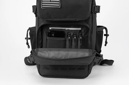 25L Taktischer Rucksack Outdoor-Tasche Fitness-Rucksack MOLLE-Rucksack Damen/Herren Wandern Überlebensrucksack Herren Dual-Getränkehalter