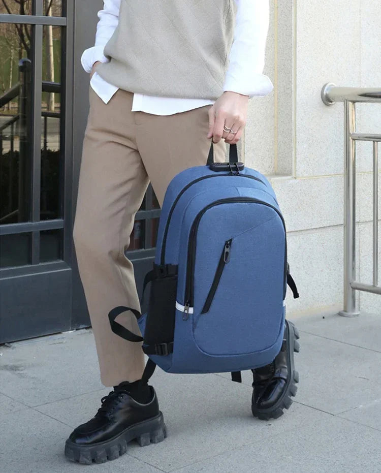 2024 Rucksack, Diebstahlschutz, Passwortsperre, Oxford, für Herren und Damen, Unisex, Business, Laptop, Computer, Reisen, Freizeit, Mode, tragbar