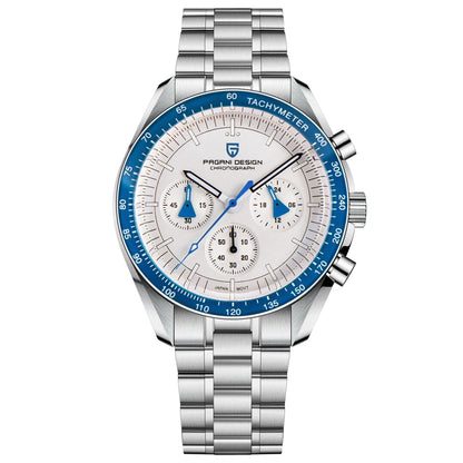 PAGANI DESIGN 2025, neue Monduhr, Retro-Luxus-Quarzuhren für Herren, Edelstahl, leuchtend, wasserdicht, Sport-Chronograph, Herren