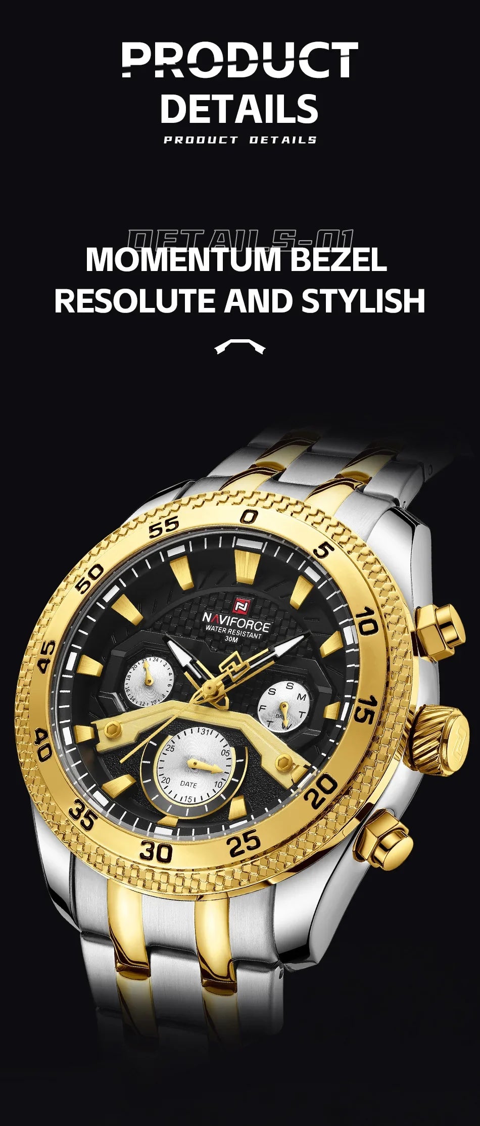 Navi force neues Design Uhr für Männer Luxus Mode leuchtenden Chronograph wasserdicht Datum Woche Quarz Armbanduhr Relogio Masculino