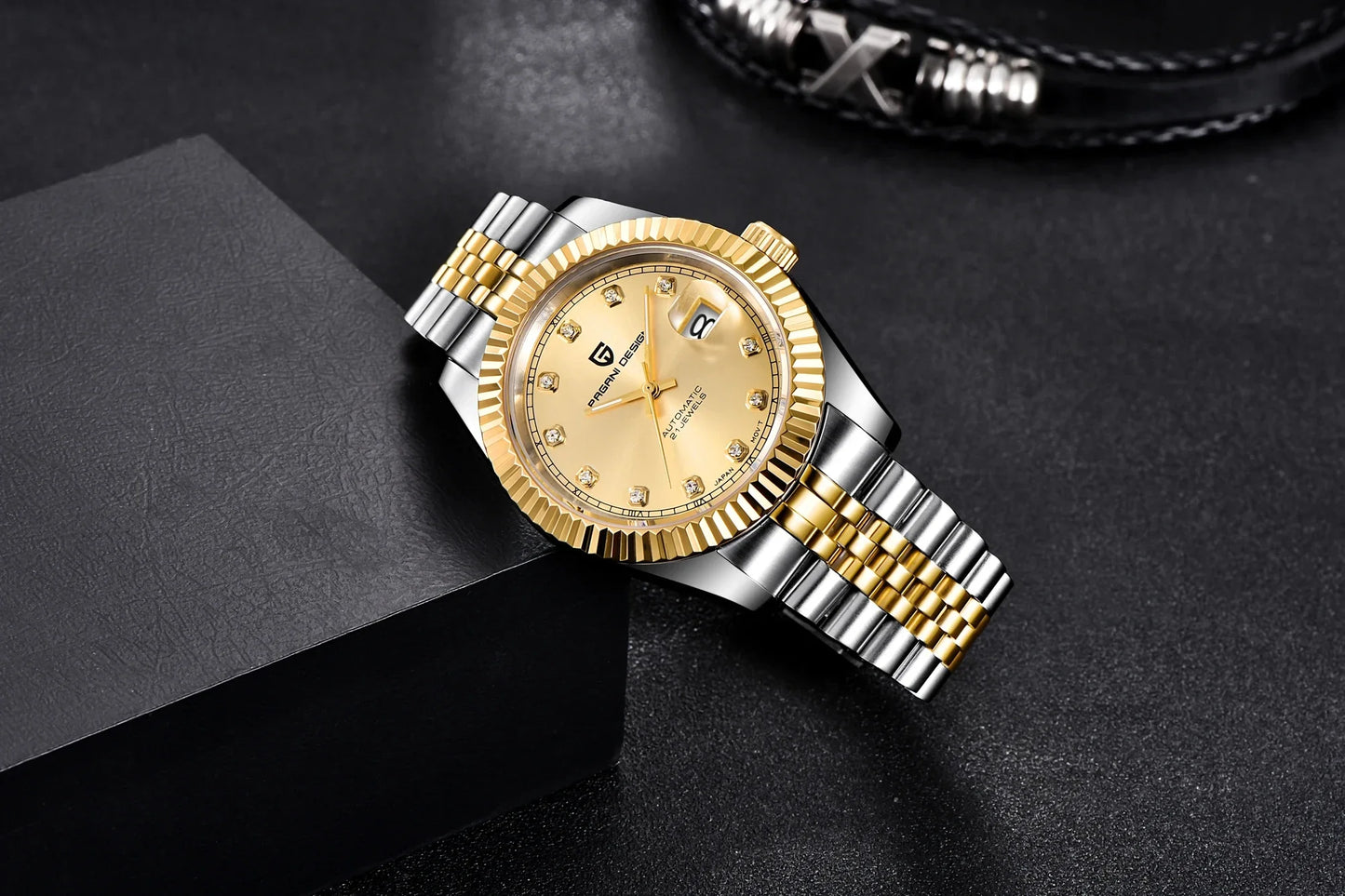 PAGANI DESIGN Men's Mechanical Wristwatch Top Luxury Automatic Watch Stainless Steel 100m Waterproof Clock Reloj Hombre PD1654