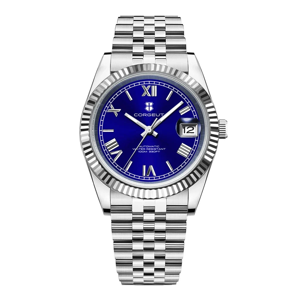 36mm/39mm Luxus NH35 Automatische Mechanische Armbanduhren Römische Zahlen Corget Männer Uhr Sapphire Kristall 10bars gold reloj Hombre