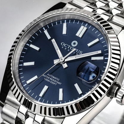 Octopus 36mm Men Mechanical Watch Stainless Steel PT5000/SW200 Automatic Movement 100m Waterproof Fashion Luxury Wristwatch