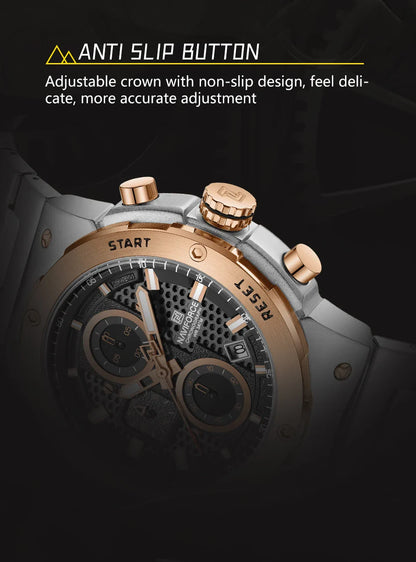 NAVIFORCE 2025, Herren-Quarzuhr, Sport-Militäruhr für Herren, wasserdicht, leuchtendes Datum, Chronograph, Edelstahl, Herrenuhren