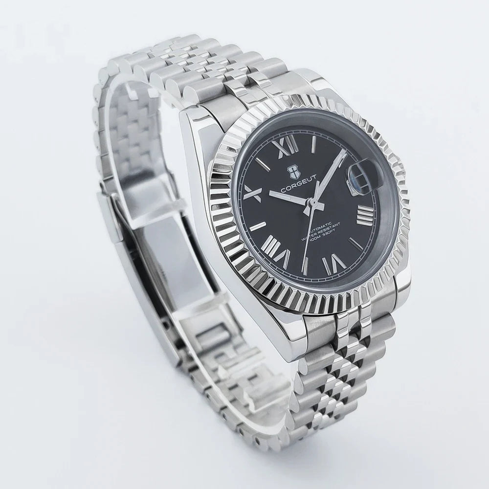 36mm/39mm Luxus NH35 Automatische Mechanische Armbanduhren Römische Zahlen Corget Männer Uhr Sapphire Kristall 10bars gold reloj Hombre