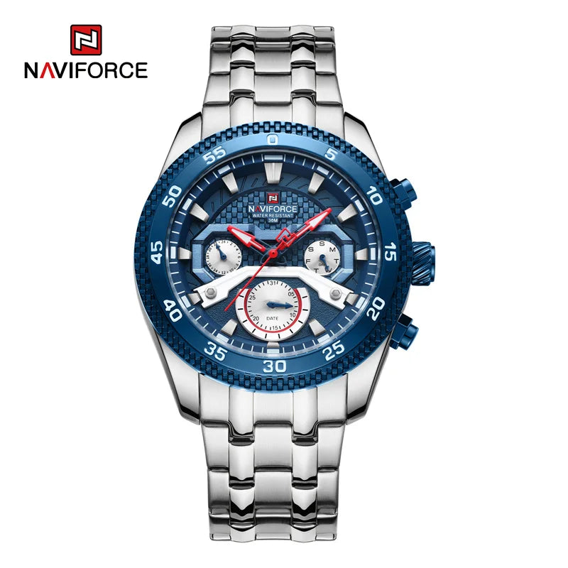 Navi force neues Design Uhr für Männer Luxus Mode leuchtenden Chronograph wasserdicht Datum Woche Quarz Armbanduhr Relogio Masculino
