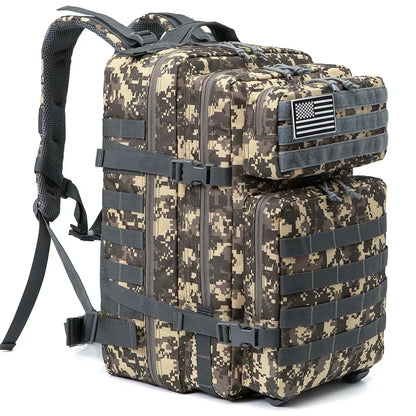 45L Taktischer Rucksack, große Kapazität, Outdoor-Rucksack, 3-Tage-Fitness-Wandertasche, Wandern, Campingausrüstung, Rucksäcke
