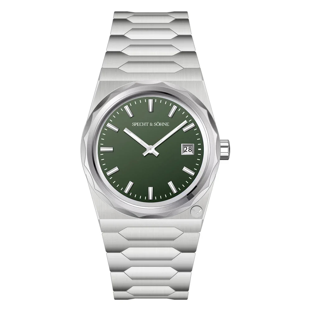 2025 Neuheiten Specht & Söhne 222 Gold Uhren Für Männer Super Slim Stahl Saphir Klassische Quarzuhr Relogio Masculino 37 MM
